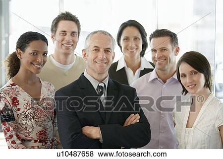 Group of office workers. View Large Photo Image Stock Photo - Group of office workers.. Fotosearch