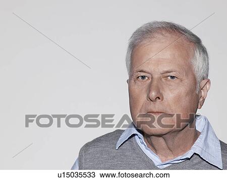 Stock Image - Middle-aged man close-up. Fotosearch