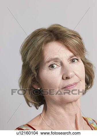 Picture - Middle-aged woman close-up. Fotosearch