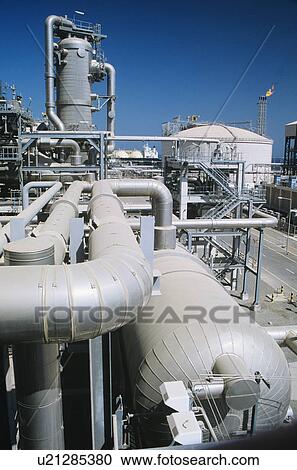 Pipe system in refinery View Large Photo Image Stock Image - Pipe system in refinery. Fotosearch