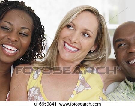 Portrait of three friends View Large Photo Image Stock Image - Portrait of three friends. Fotosearch