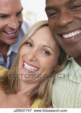 Portrait of three friends View Large Photo Image Stock Photo - Portrait of three friends. Fotosearch