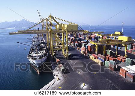 Ship Docking at Cargo Terminal View Large Photo Image Stock Photo - Ship Docking at Cargo Terminal. Fotosearch