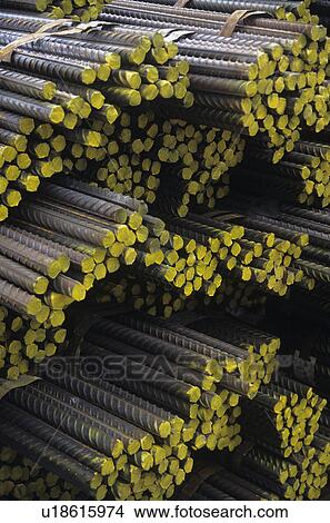 Stacks of Bundles of steel Rebar View Large Photo Image Picture - Stacks of Bundles of steel Rebar. Fotosearch
