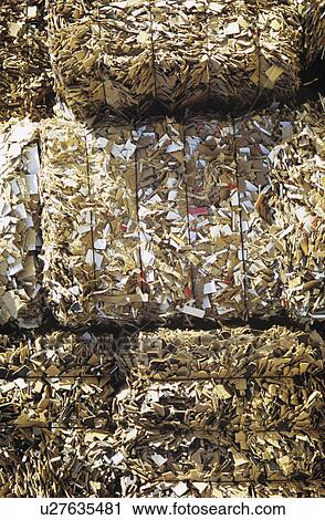 Stacks of crushed recycling View Large Photo Image Stock Image - Stacks of crushed recycling. Fotosearch