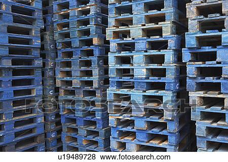 Stacks of Pallets View Large Photo Image Stock Photo - Stacks of Pallets. Fotosearch