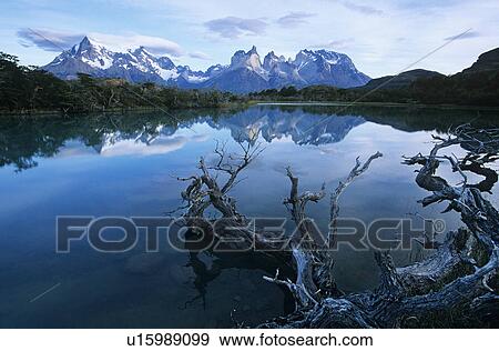 Stock Photo - Tranquil lake in mountains. Fotosearch