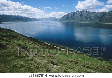 Water reservoir in mountain landscape View Large Photo Image Picture - Water reservoir in mountain landscape. Fotosearch