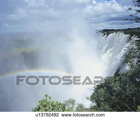 Waterfall View Large Photo Image Stock Image - Waterfall. Fotosearch