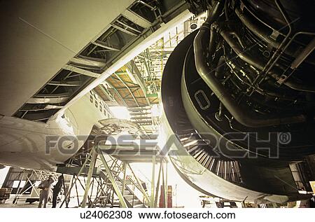 Stock Photo - Aircraft maintenance Melbourne Australia. Fotosearch