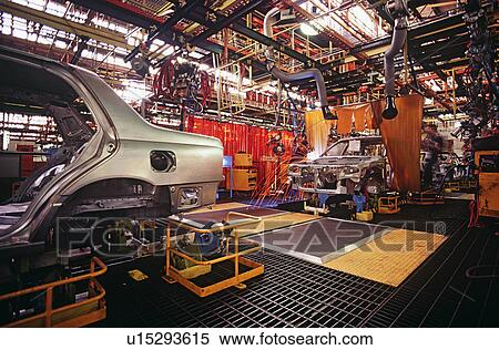 Stock Photography - Automobile manufacturing plant. Fotosearch