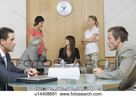 Business people having meeting in conference room View Large Photo Image Stock Image - Business people having meeting in conference room. Fotosearch