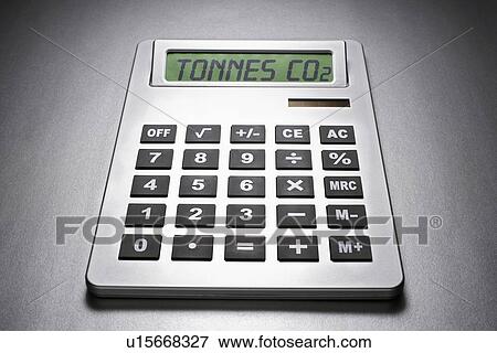 Calculator informing about carbon dioxide concentration View Large Photo Image Stock Photo - Calculator informing about carbon dioxide concentration. Fotosearch