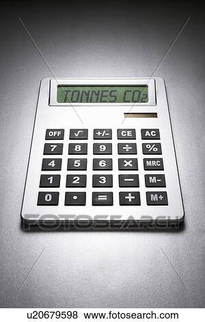 Calculator informing about carbon dioxide concentration View Large Photo Image Stock Photo - Calculator informing about carbon dioxide concentration. Fotosearch