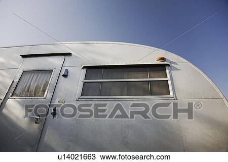 Caravan exterior low angle view View Large Photo Image Stock Image - Caravan exterior low angle view. Fotosearch