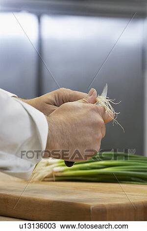 Chef chopping onion close-up View Large Photo Image Stock Image - Chef chopping onion close-up. Fotosearch