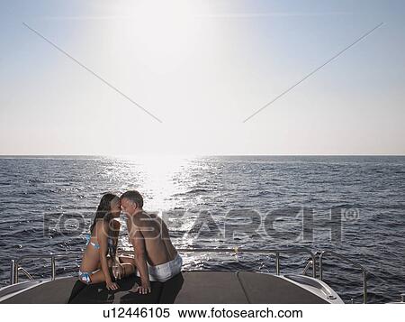 Couple Face to Face on Boat View Large Photo Image Stock Photography - Couple Face to Face on Boat. Fotosearch