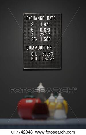Currency exchange information sign View Large Photo Image Stock Photo - Currency exchange information sign. Fotosearch