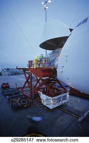 Freight loading onto Boeing 747 cargo aircraft Melbourne Australia View Large Photo Image Stock Photo - Freight loading onto Boeing 747 cargo aircraft Melbourne Australia. Fotosearch