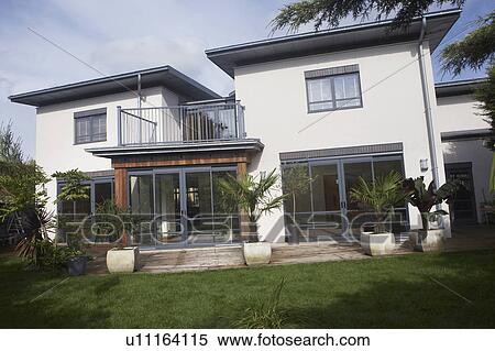 Stock Photography - House with balcony. Fotosearch