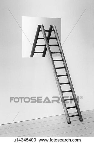 Ladder straddling window View Large Photo Image Stock Image - Ladder straddling window. Fotosearch