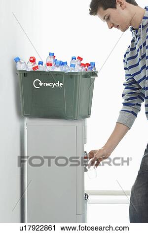 Man Recycling View Large Photo Image Stock Image - Man Recycling. Fotosearch