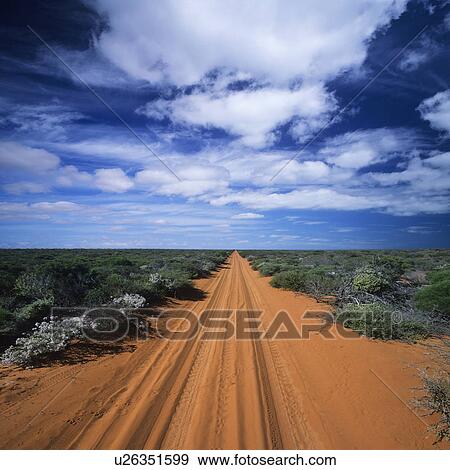 Stock Photo - Rural Road in Vast Landscape. Fotosearch