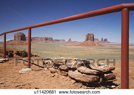 USA Arizona railing in Monument Valley View Large Photo Image Stock Image - USA Arizona railing in Monument Valley. Fotosearch