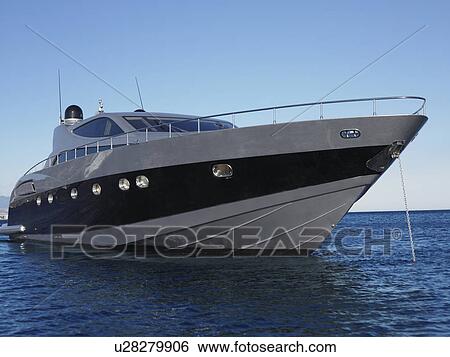 Stock Photograph - Yacht on the Water. Fotosearch