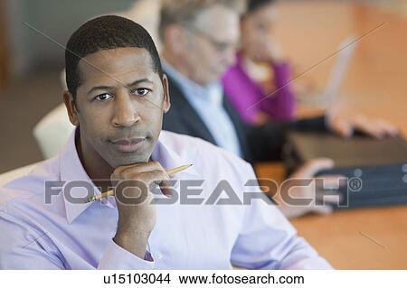 Picture - African American Businessman Portrait. Fotosearch