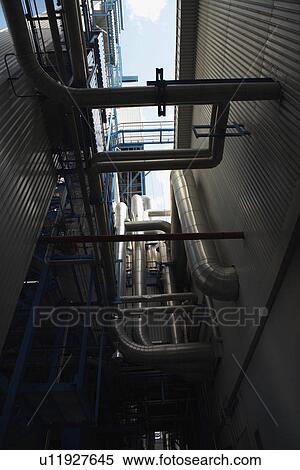 Stock Photography - Boiler complex of oil fired power station. Fotosearch