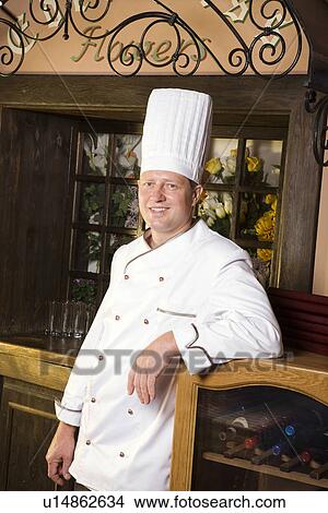 Chef in Restaurant View Large Photo Image Picture - Chef in Restaurant. Fotosearch