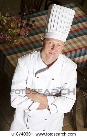 Chef in Restaurant View Large Photo Image Stock Image - Chef in Restaurant. Fotosearch