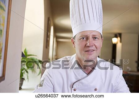 Stock Photo - Chef in Restaurant. Fotosearch