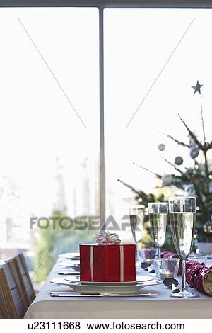 Christmas table View Large Photo Image Stock Photo - Christmas table. Fotosearch