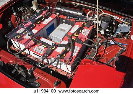 Close up of battery in plug-in hybrid car View Large Photo Image Stock Image - Close up of battery in plug-in hybrid car. Fotosearch
