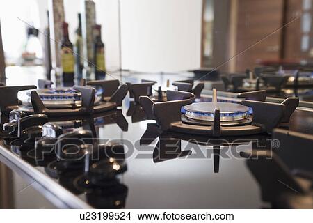 Close-up view of stove View Large Photo Image Picture - Close-up view of stove. Fotosearch