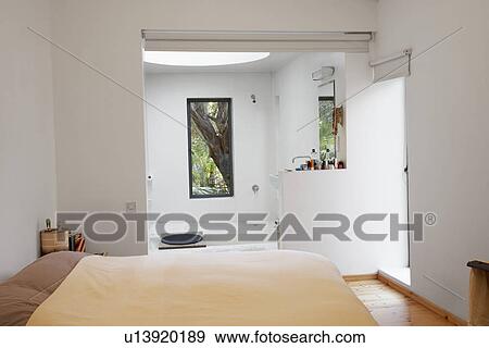 Cyprus bedroom and bathroom of restored town house View Large Photo Image Stock Photo - Cyprus bedroom and bathroom of restored town house. Fotosearch