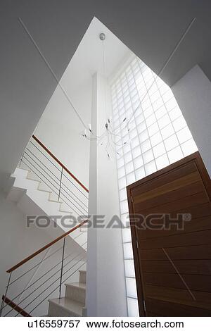 Cyprus entrance hall and staircase of contemporary house View Large Photo Image Stock Photo - Cyprus entrance hall and staircase of contemporary house. Fotosearch