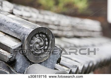 Detail on End of Roof Gable in Japan View Large Photo Image Stock Photograph - Detail on End of Roof Gable in Japan. Fotosearch