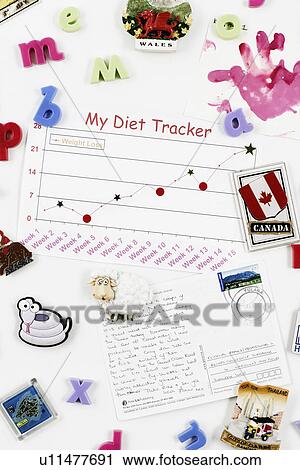 Stock Image - Diet tracker. Fotosearch