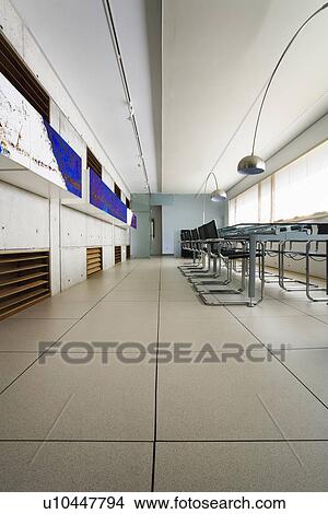 Dining Area in Modern Building View Large Photo Image Picture - Dining Area in Modern Building. Fotosearch