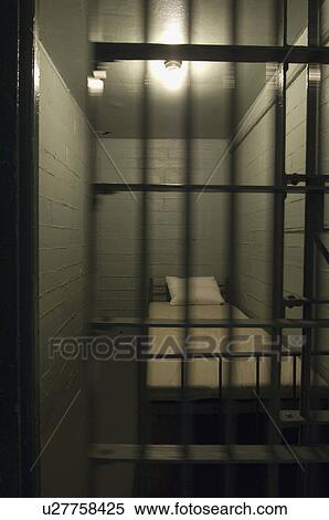 Stock Photography - Empty prison cell. Fotosearch