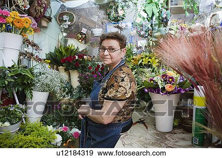 Florist in Shop View Large Photo Image Stock Photo - Florist in Shop. Fotosearch