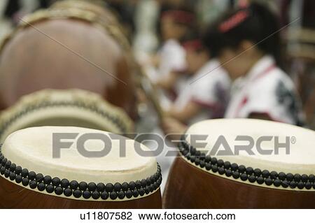 Japan Nikko Taiko drumming View Large Photo Image Stock Image - Japan Nikko Taiko drumming. Fotosearch