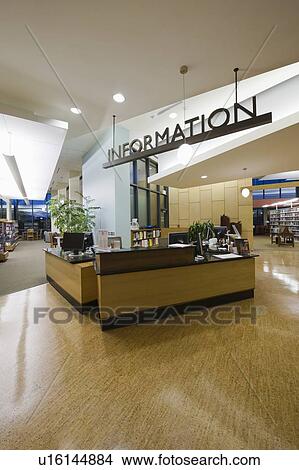 Library information desk View Large Photo Image Picture - Library information desk. Fotosearch