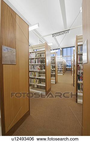 Stock Photograph - Library reading room. Fotosearch