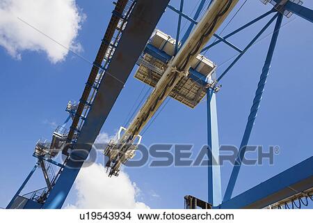 Picture - Limassol Cyprus dockside crane.. Fotosearch
