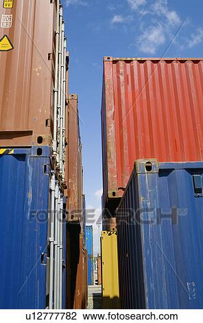 Limassol Cyprus Stacked containers in seaport stockyard View Large Photo Image Stock Image - Limassol Cyprus Stacked containers in seaport stockyard. Fotosearch