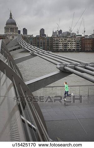 Stock Image - Man jogging. Fotosearch